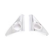 ABS Car Interior Door Loudspeaker A Column Tweeter Cover Horn Trim Accessories For Land Rover Range Rover Evoque L551 ABS Chrome style