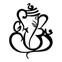 Opviq sieninė dekoracija Ganesha, 1 vnt.