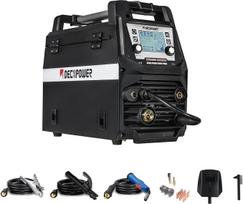 "Decapower" suvirinimo aparatas MIG MAG Sinergy MMA Lift DC TIG 4 in 1 be dujų su dujomis Argonas Co2 suvirinimo 200A aliuminio suvirinimo įranga Suvirinimo pistoletas (XTRAMIG-200 SD PAKETAS 1)