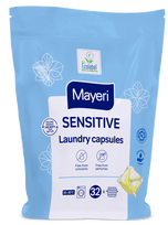 MAYERI Sensitive baltiems ir spalvotiems skalbiniams skirtos kapsulės skalbimui, 32 vnt.