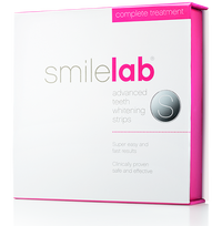 SMILELAB 14 Day Program jautriems dantims skirtos dantų balinimo juostelės, 14 vnt.