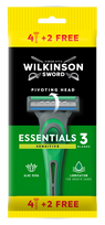 WILKINSON SWORD Essentials 3 Sensitive Men's vienkartiniai skustuvai, 6 vnt.