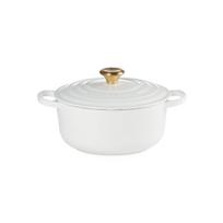 Ketaus puodas apvalus Ø24cm / 4,2L baltas