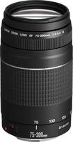 "Canon" teleobjektyvas EF 75-300mm F4.0-5.6 III, skirtas EOS (58 mm filtro sriegis, automatinis fokusavimas), juodas
