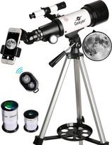 "Gskyer" teleskopas, 70 mm diafragma, 400 AZ tvirtinimas, astronominė refrakcija vaikams ir pradedantiesiems, kelioninis teleskopas suaugusiems, D-70400