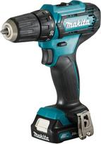 "Makita" DF333DSAE akumuliatorinis gręžtuvas 12 V Max. / 2,0 Ah, 2 akumuliatoriai ir įkroviklis transportavimo dėkle