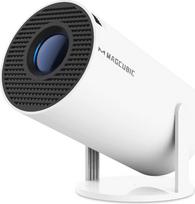 Mini projektorius 4K palaiko "Android 11", išmanusis projektorius 5G WiFi 6 BT 5.0, mini projektorius Full HD 1080P palaiko 200ANSI 8000L automatinį horizontalųjį trapecijos koregavimą (baltas)