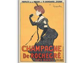 Retro reklaminis plakatas „Champagne De Rochegre“