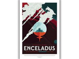 NASA Plakatas „Enceladas“