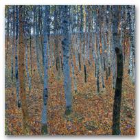Reprodukcija „Beržų giraitė“, Gustav Klimt (1902)