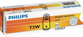 Įprastinė lemputė T3W 12V 3W BA9s Philips