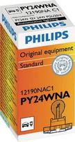 Įprastinė lemputė PY24W 12V 24W PG20/4 "Philips
