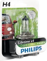Halogeninė lemputė H4 12V 55W P43t-38 balta "Philips