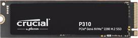 "Crucial P310" 500GB M.2 2280 NVMe PCIe Gen4 vidinis žaidimų SSD diskas, iki 6600MB/s, suderinamas su nešiojamaisiais ir staliniais kompiuteriais (PC), kietosios būsenos diskas - CT500P310SSD801