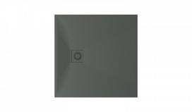 Akmens masės dušo padėklas PAA Lettera 90x90 GREY - komplektas