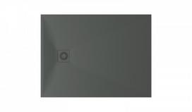Akmens masės dušo padėklas PAA Lettera 100x120 GREY - komplektas