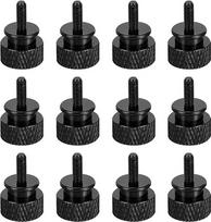 12 vnt M3x8mm nykščio varžtas Kompiuterio korpuso srieginių varžtai Aliuminio lydinio PC korpusas juodas