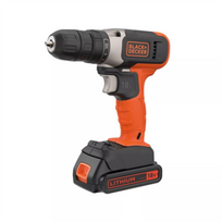 BLACK  and  DECKER | Cordless Drill Driver | BCD001C2-QW | 18 V | 2x1.5 Ah | Lithium