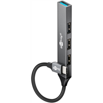 Goobay Slim 4-Port USB Hub, USB-C to USB-A, 5Gbit/s | 74457
