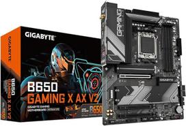 GIGABYTE B650 Gaming X AX V2 pagrindinė plokštė - AMD Ryzen 9000 serijos, 8+2+2 fazių VRM, iki 8000 MHz DDR5 (OC), 1xPCIe 5.0 + 2xPCIe 4.0 M.2, 2.5GbE LAN, WiFi 6E, USB 3.2 Gen 2
