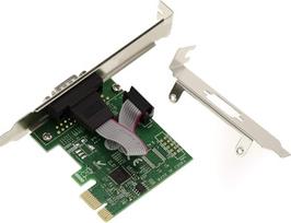 KALEA-INFORMATIQUE PCI Express PCIe Serial RS232 1 prievado valdiklio plokštė su ASIX AX99100 mikroschemų rinkiniu. Galimas žemo ir aukšto profilio tvirtinimas.