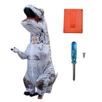 Pripučiamas dinozauro kostiumas T Rex Pripučiamas dinozauro kostiumas pripučiamas Cosplay vakarėliams Vestuvėms mėlyna