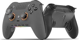 SCUF ENVISION PRO belaidis kompiuterio žaidimų valdiklis - keturios viršutinės G-taškai - viršutinės galinės rankenėlės - momentiniai paleidikliai - iCUE-Kompatibel - Stahlgrau