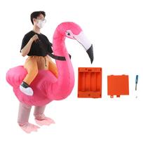 Pripučiamas flamingo kostiumas, vandeniui atsparus poliesterio audinys, pripučiamas kostiumas 150?190cm Suaugęs
