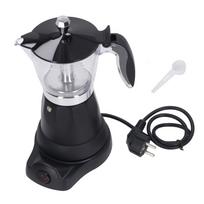 6 Cup 300ML Coffee Maker Portable Transparent Top Electric Italian Coffee Pot Machine for Home EU L