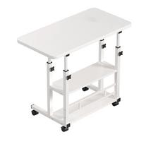 Naktinis staliukas su ratukais 3 pakopų lentynos Reguliuojamas aukštis Ergonomiškas Mobilus Naktinis Stalas Nešiojamam Kompiuteriui