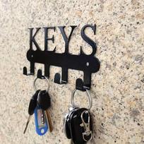 Charming Metal Key Hook - Rust-Proof, Powder-Coated Wall Mount for Keys, Clothes & Hats - Perfect for Home Decor juoda