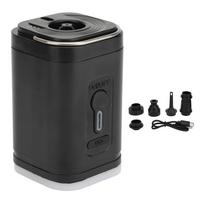 Portable Air Pump Quick Inflation Deflation USB Rechargeable Electric Air Pump with 5 Nozzles and