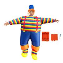 Pripučiamas Klouno Kostiumas Pripučiamas Džokerio Kombinezonas Helovinui, Cosplay vakarėliui, Kalėdoms, Suaugusiųjų dydis