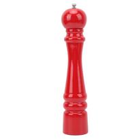Wooden Pepper Mill Professional Refillable Ceramic Rotor Coarseness Adjustable Pepper Salt Grinder L