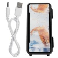 Mini šaldytuvas USB Greitas vėsinimas Elektrinis šaldytuvas Vėsintuvas Šildytuvas kosmetikai Gėrimams Juodas 18W