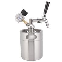 Mini nerūdijančio plieno automatinis alaus statinės ietis Growler kavos statinės konteineris Kegerator