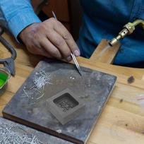 1 vnt. Liejimo grafito formos „Pasidaryk pats“ metalo formos Alcheminių atliekų lydymo įrankiai Profiliuotos grafito formos Tauriųjų metalų luitų angos 1pcs
