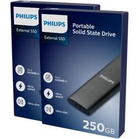 PHILIPS External SSD 250GB Ultra-speed Space Gray