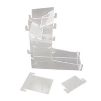 Board Game Dice Rolling Tower Acrylic Clear Dice Tower Portable Dice Roller Tabletop Game Accessories Easy to Assemble white