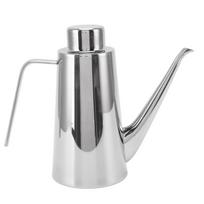Large 850ML 304 Stainless Steel Olive Oil Vinegar Batcher Bottle Thick Leak Proof Oil Can Pot L
