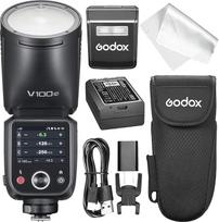 GODOX Flash V100 C fotoaparato blykstė, skirta "Canon EOS", V100C 100 W jutiklinio ekrano Speedlite, TTL HSS 1/8000 s sinchronizavimo blykstė, suderinama su "Canon R6 Mark II", R10, R7, R5, R6, RP, 5D Mark IV, 6D Mark II