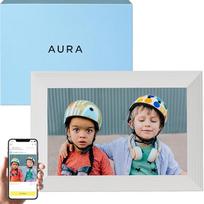 "Aura Carver" išmanusis skaitmeninis nuotraukų rėmelis, 10,1 colio HD "WiFi" debesies skaitmeninis nuotraukų rėmelis, nemokama neribota saugykla, nuotraukų siuntimas iš bet kurios vietos - jūros druska