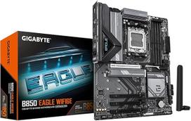 GIGABYTE B850 Eagle WIFI6E pagrindinė plokštė - AMD Ryzen 9000 serijos procesoriai, 8+2+2+2 fazių skaitmeninis VRM, iki 8200 MHz DDR5 (OC), 1xPCIe 5.0 + 2xPCIe 4.0 M.2, GbE LAN, WiFi 6E, USB 3.2 Gen 2