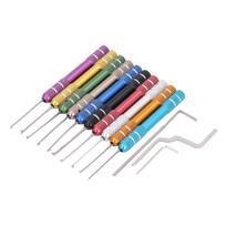 10PCS Tap Extractors with 3 Auxiliary Wrench Stainless Steel Stripped Broken Tap Remover Tool Kit