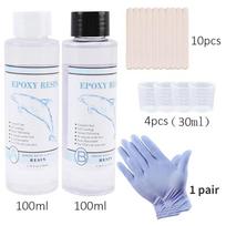 1:1 labai permatomas krištolo lašelių lipnioji epoksidinė derva Ab Drop klijai pasidaryk pats papuošalams kietėjanti lipni derva As shown in the figu