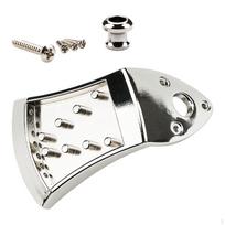 Metal Triangle Mandolin Tailpiece Musical Instrument Parts with Buckle and Screws