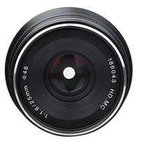 25 mm F1.8 rankinio fokusavimo objektyvas, skirtas Fuji FX Mount Black juoda