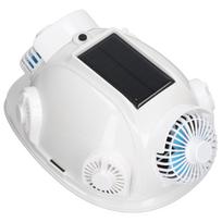 Saulės energija maitinamas apsauginis šalmas 6 ventiliatoriai Bluetooth išmanus vėsinimas Atsiliepimas į skambučius Statybinis šalmas