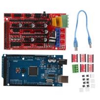 3D Printer Set for Mega 2560 R3 A4988 Stepper Motor Driver Module Printed Circuit Board gray