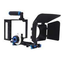 Aliumininis DSLR fotoaparato vaizdo kameros narvas filmavimo sistema su sekimo fokusavimu